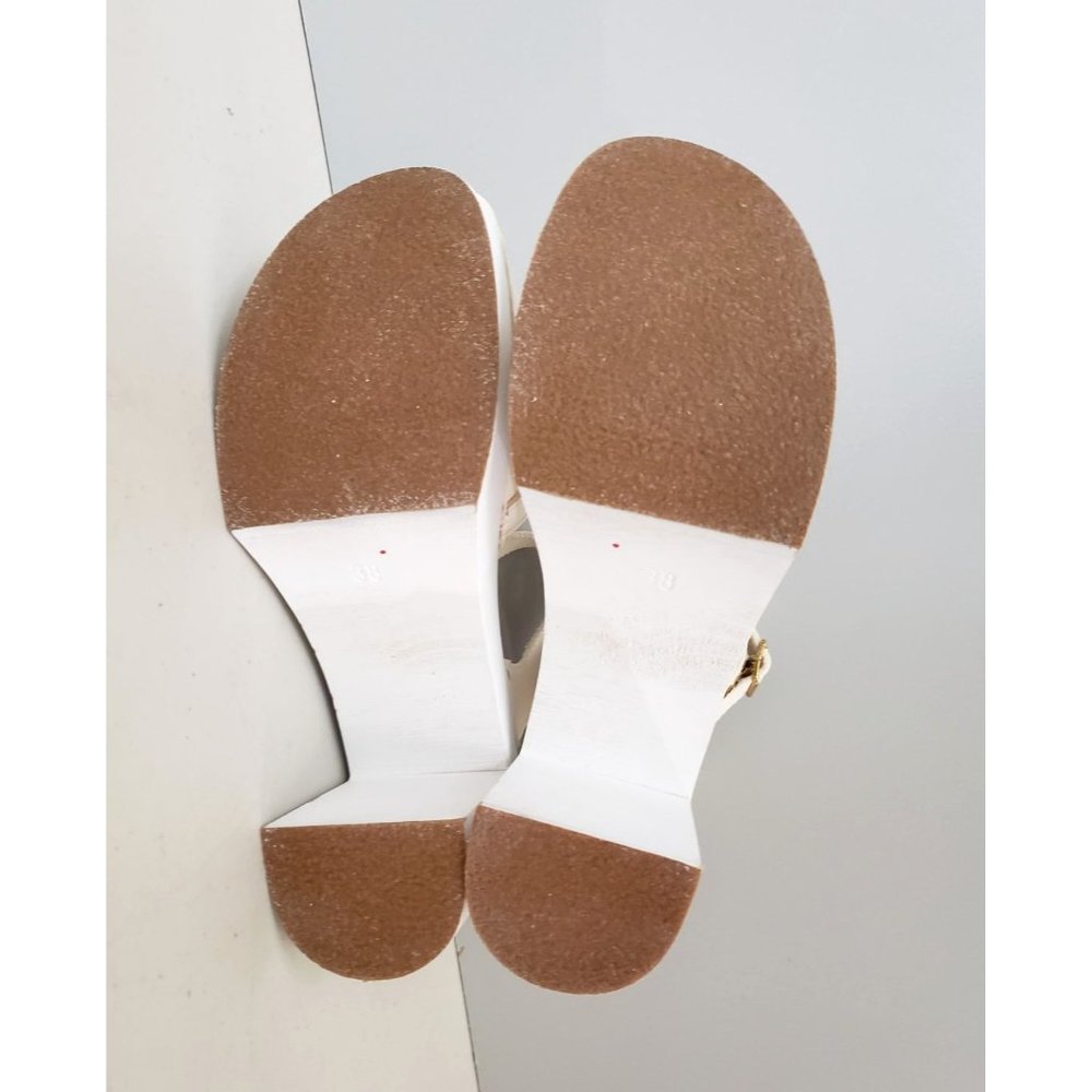Swedish Hasbeens Retro Sky High Clogs White - Picture 5 of 6